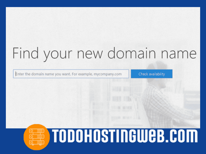 Introduce un nombre de dominio. Office 365